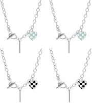 Accessori per la stanza da letto - 4 pezzi - Catena regolabile - Progettato per essere rimosso - Accessori per l'amata - Design unico - 46,5 cm di lunghezza - Accessorio per la stanza da letto