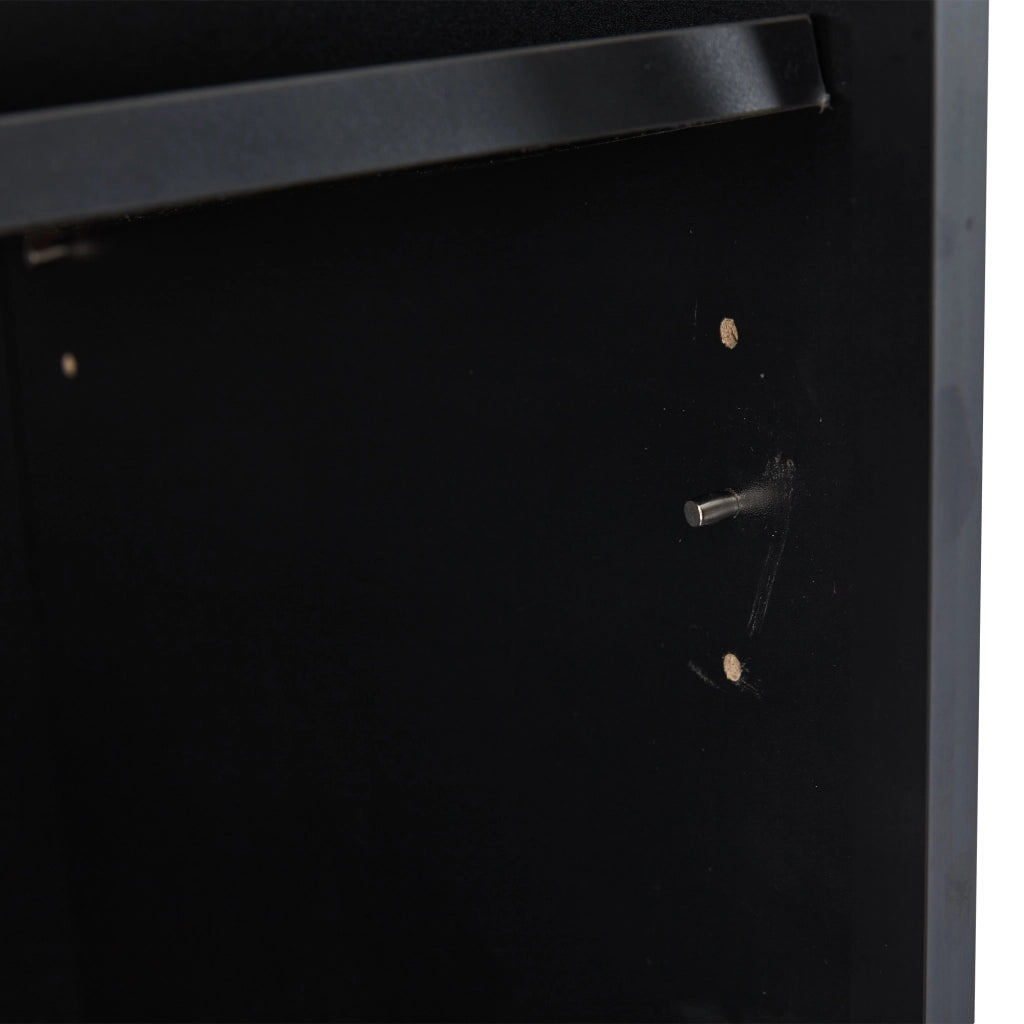 OKWISH Vetrina con 2 Ante in Vetro, 4 Ripiani e Mensole Regolabili, LED con Applicazione, per Soggiorno, 80 x 40 x 160 cm