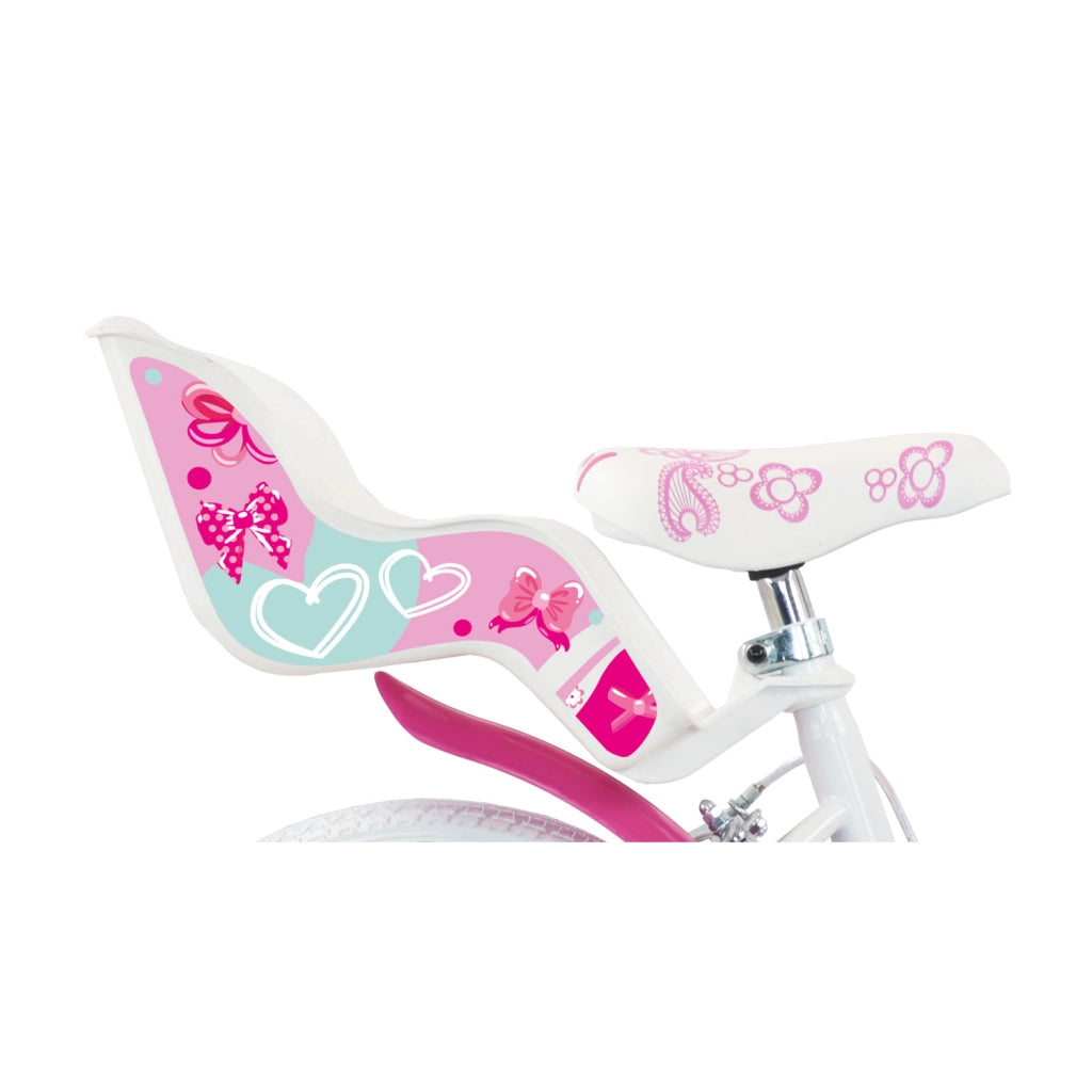 Bicicletta per Bambine 14" Butterfly Freni Caliper e Stabilizzatori in Acciaio Hi-Ten Rosa
