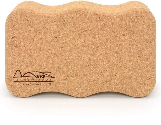 Blocco Yoga Premium 100% Naturale - per Principianti e Professionisti Yoga Pilates - Presa Antiscivolo - Ecocompatibile