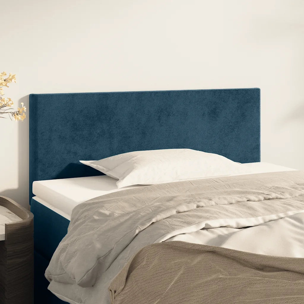 Testiera Blu Scuro 80x5x78/88 cm in Velluto