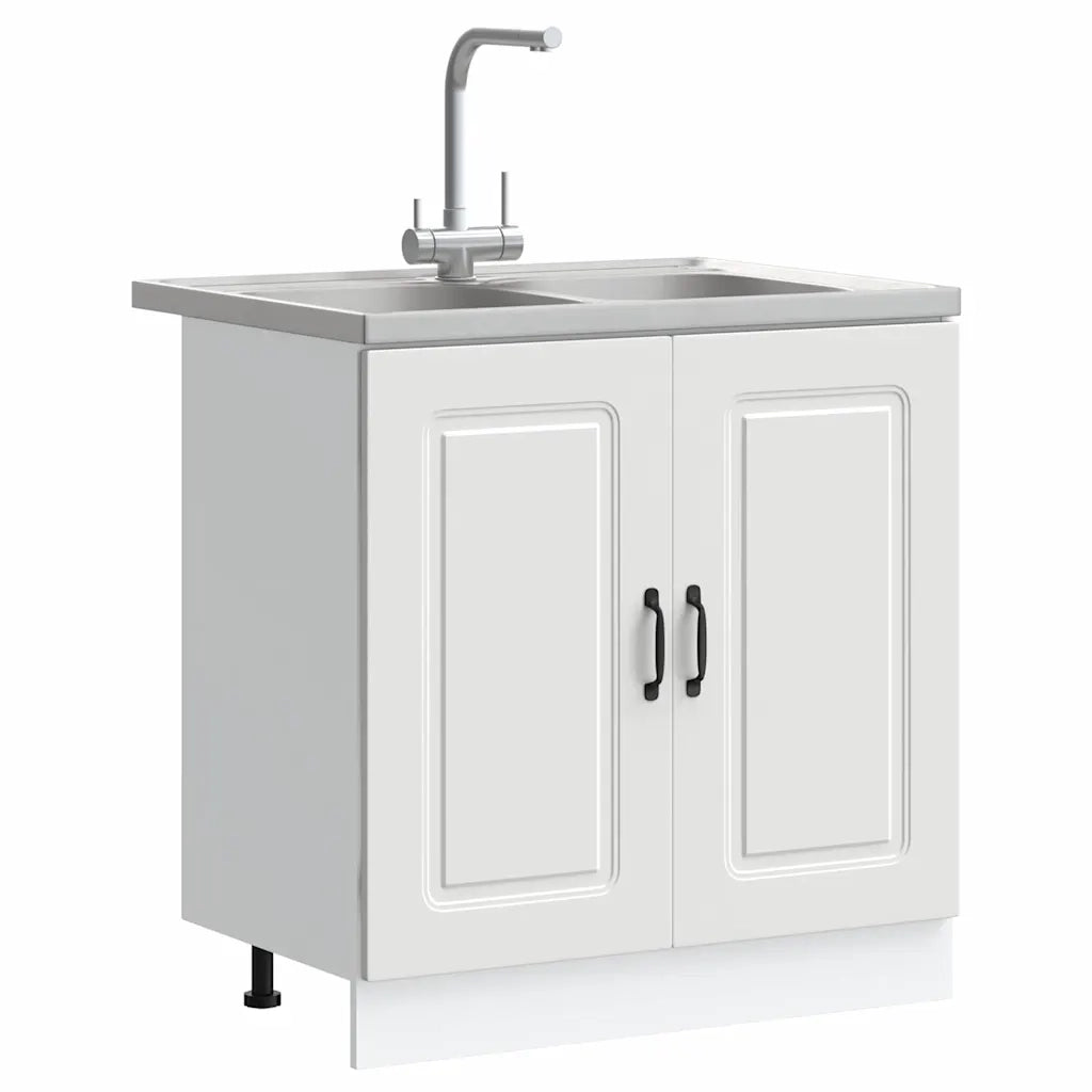 Mobile da cucina con porta Kalmar Bianco 80 x 46 x 81,5 cm 3315001