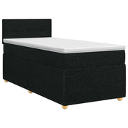 Letto box spring con materasso Nero 90 x 200 cm Tessuto 3451379