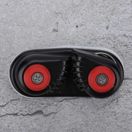 Sostegno di corda in alluminio nero per ancore con camicia di cam per accessori di imbarcazione