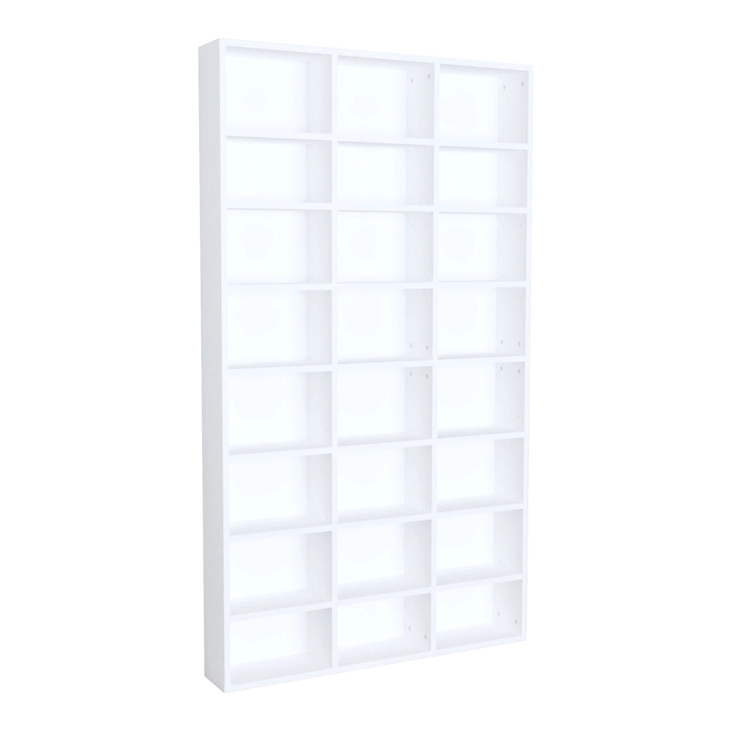 Libreria Stretta Askvoll con 24 Scomparti 178 x 102 x 16 cm - Bianco [en.casa]