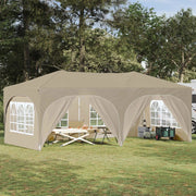Tenda per feste a pop-up-Gazebo Crema 575 x 288 x 245 cm 600563