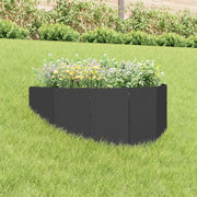 Bordura per Prato 100 x 45 cm Acciaio Nero 8008889