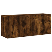 Mobile TV a Parete | Armadietto TV | Mobile Porta TV Rovere Fumo 100x30x41 cm