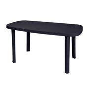 TAVOLO GARDEN OTELLO CM.136x82X72H ANTRACITE  1 PZ