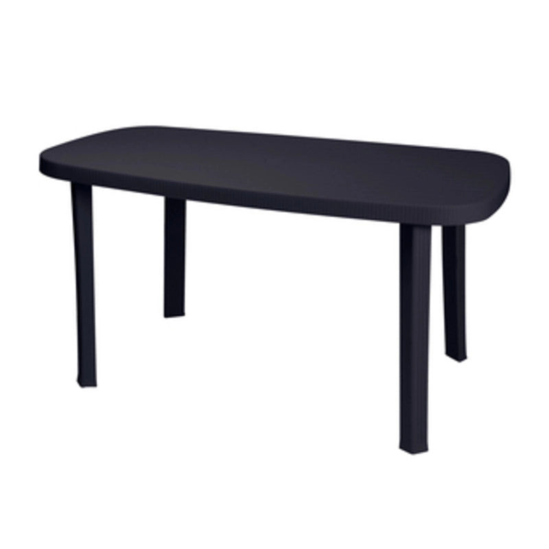 TAVOLO GARDEN OTELLO CM.136x82X72H ANTRACITE  1 PZ