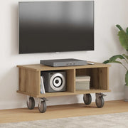 Supporto TV-Credenza per TV-Mobile TV Rovere artigianale 68,5 x 35 x 35 cm