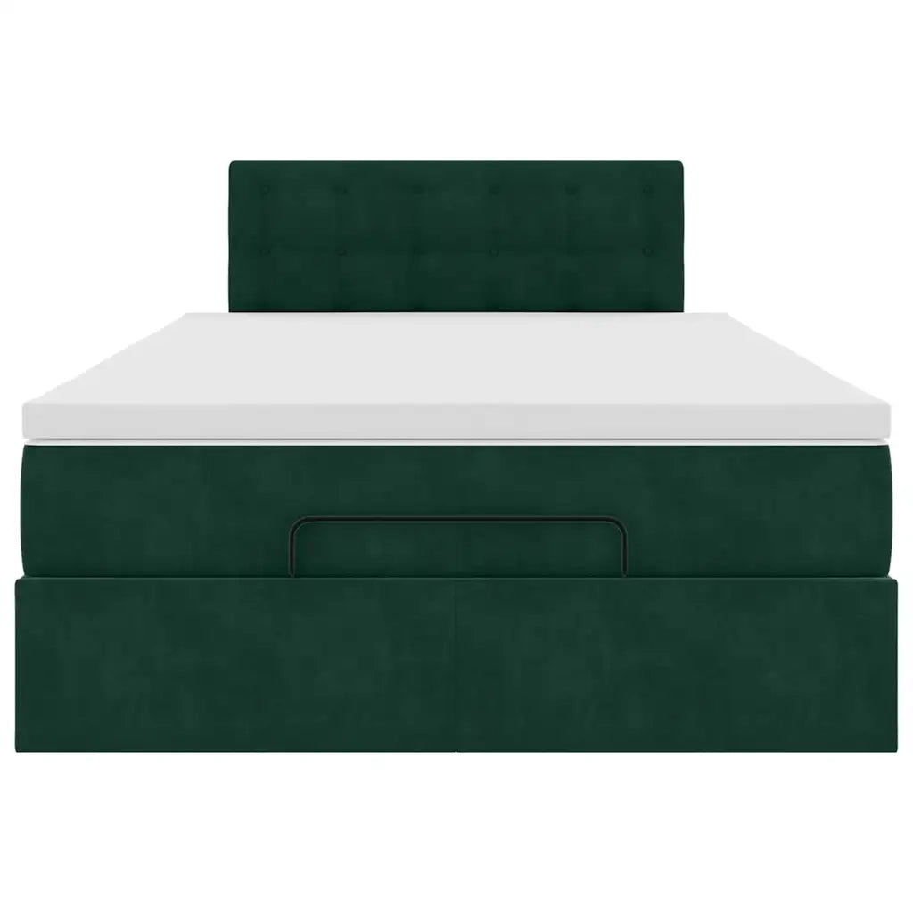 Struttura Letto Pouf con Materasso 120x200 cm Velluto 3312761