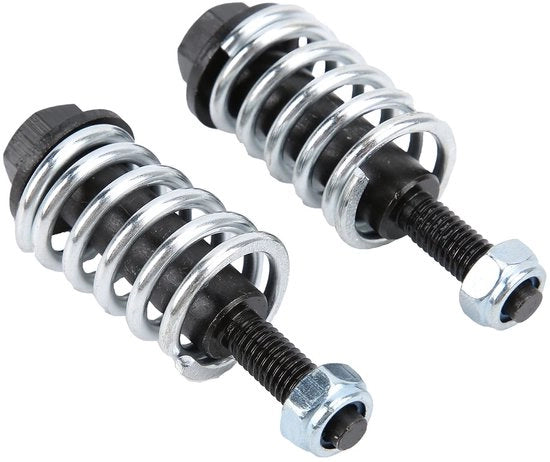 Set di scarico a bullone - 2 x Bullone - 2 x Nastro - 2 x Viti - Adatto per connessione a pallino - Realizzato in acciaio - Fissaggio di scarico