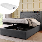 Letto singolo 90x200 - Xylo - Con materasso, USB-C, cassetto