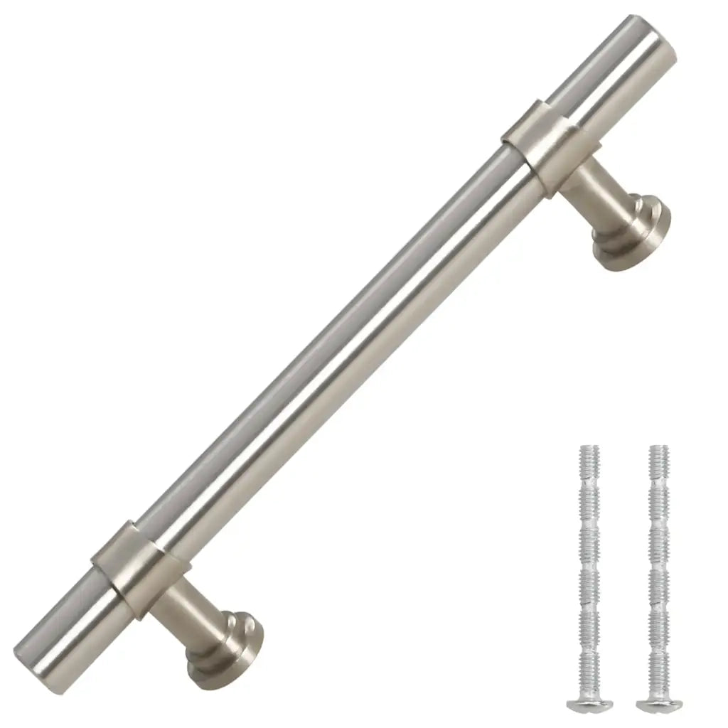 Maniglie per Mobili 10pz Argento 96mm in Acciaio Inox 155413