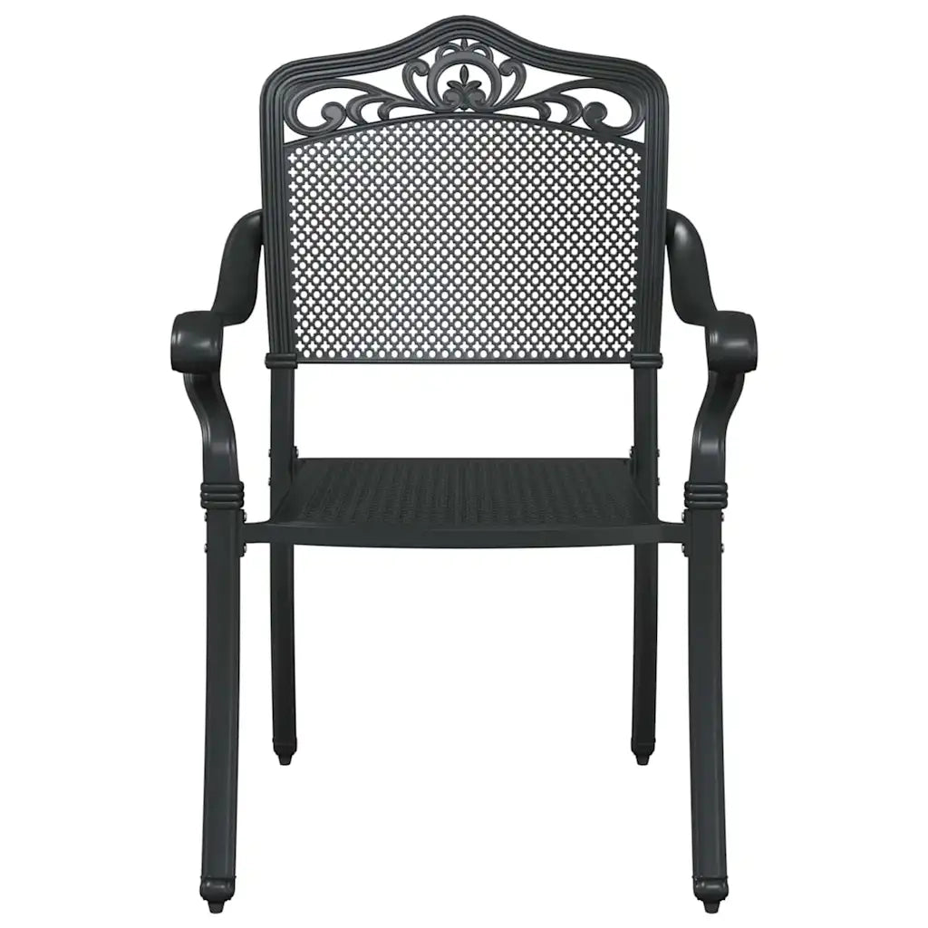 Set di Tavolo da Giardino 3 pcs Nero Alluminio pressofuso 3334741