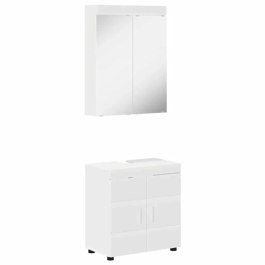 Set di mobili per il bagno TULUM 2 pcs Bianco 60 x 34 x 63 cm 3398014
