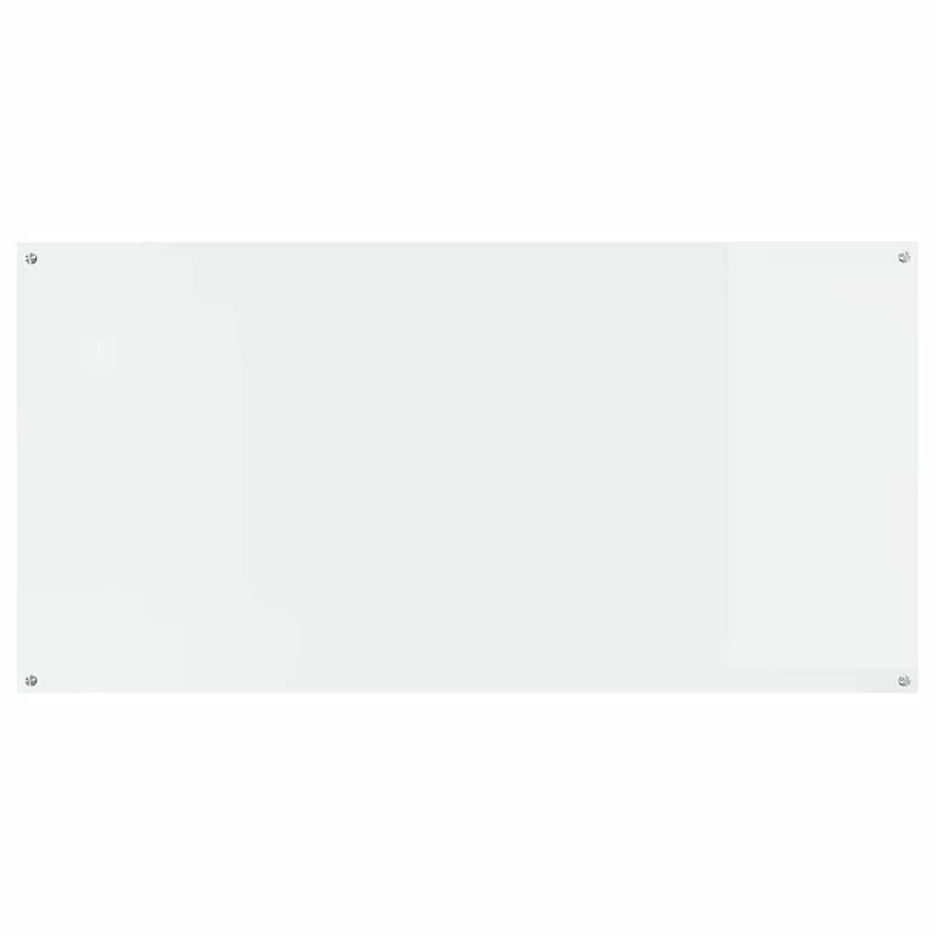 Paraschizzi moderno per cucina 120 x 60 cm resistente al calore e facile da installare in vetro temperato trasparente 02_0058475
