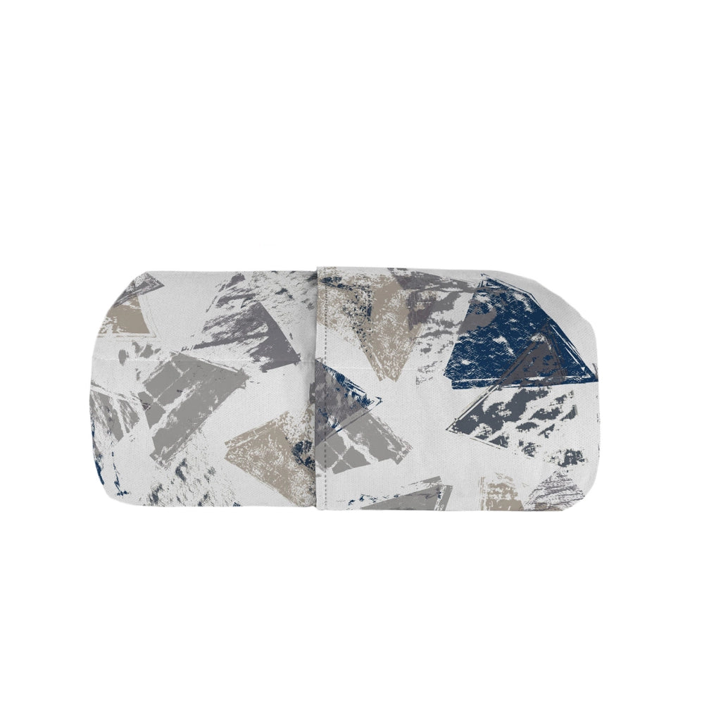 Trapuntino Double Face Singolo 100gr con Stampa in Microfibra Urban Blu