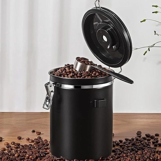 Caffè, tè, noci e cioccolato - Contenitore - 2,8 litri - Duraturo e a tenuta dell'aria - Ideale per ogni casa