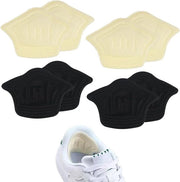 Pads di supporto premium in beige per una protezione ottimale dei talloni - Adatti a tutti i modelli di scarpe - Riduzione del dolore e antiscivolo - Set da 4