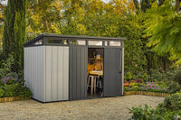 Casetta da Giardino Porta Attrezzi 342x218x226 cmin Duotech Keter Artisan 11x7 Grigia