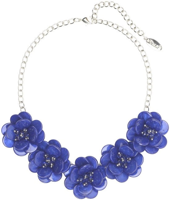 Accessorio elegante - Organizzatore di gioielli - Design eterno - Materiale acrilico/lega - Lunghezza catena 15.7