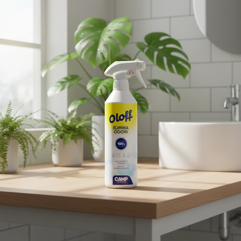 Camp oloff 500 ml elimina odori istantaneo per superfici e tessuti