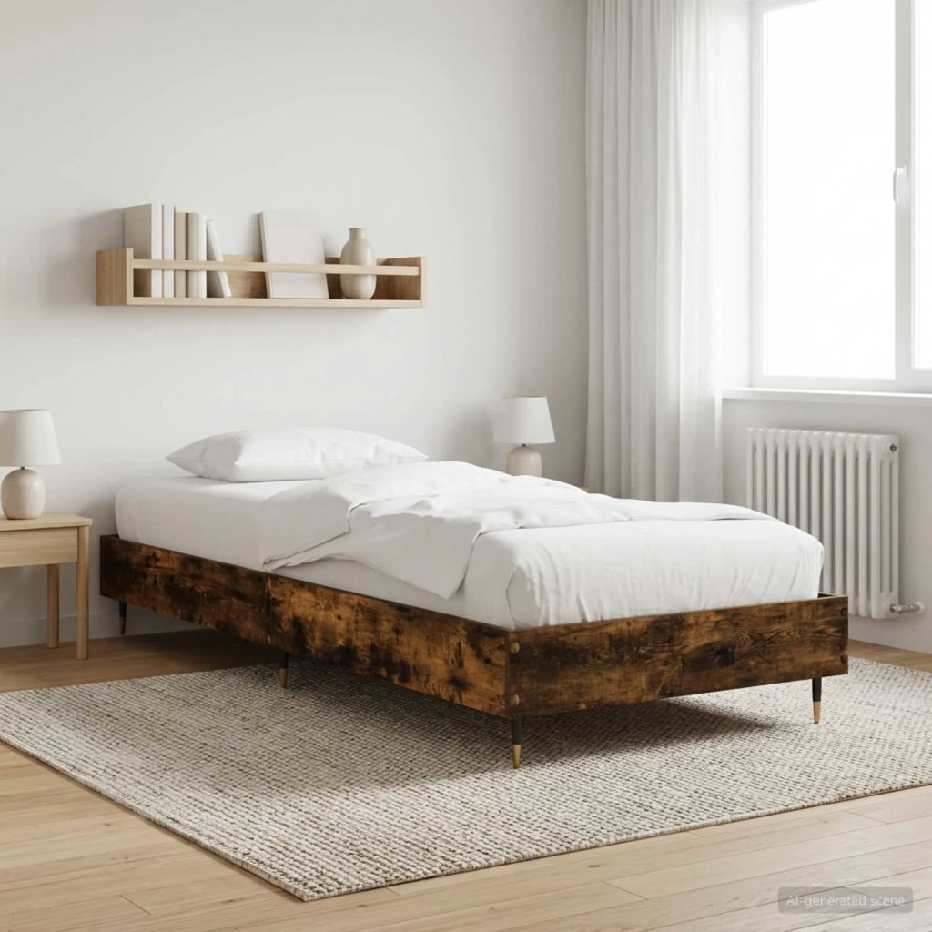Struttura del letto Rovere Fumo 80 x 200 cm 8009047