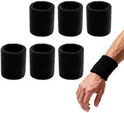Banda antisudorazione per sport unisex - 6 pezzi - 8x8 cm - tessuto cotone/polyester - leggero e confortevole