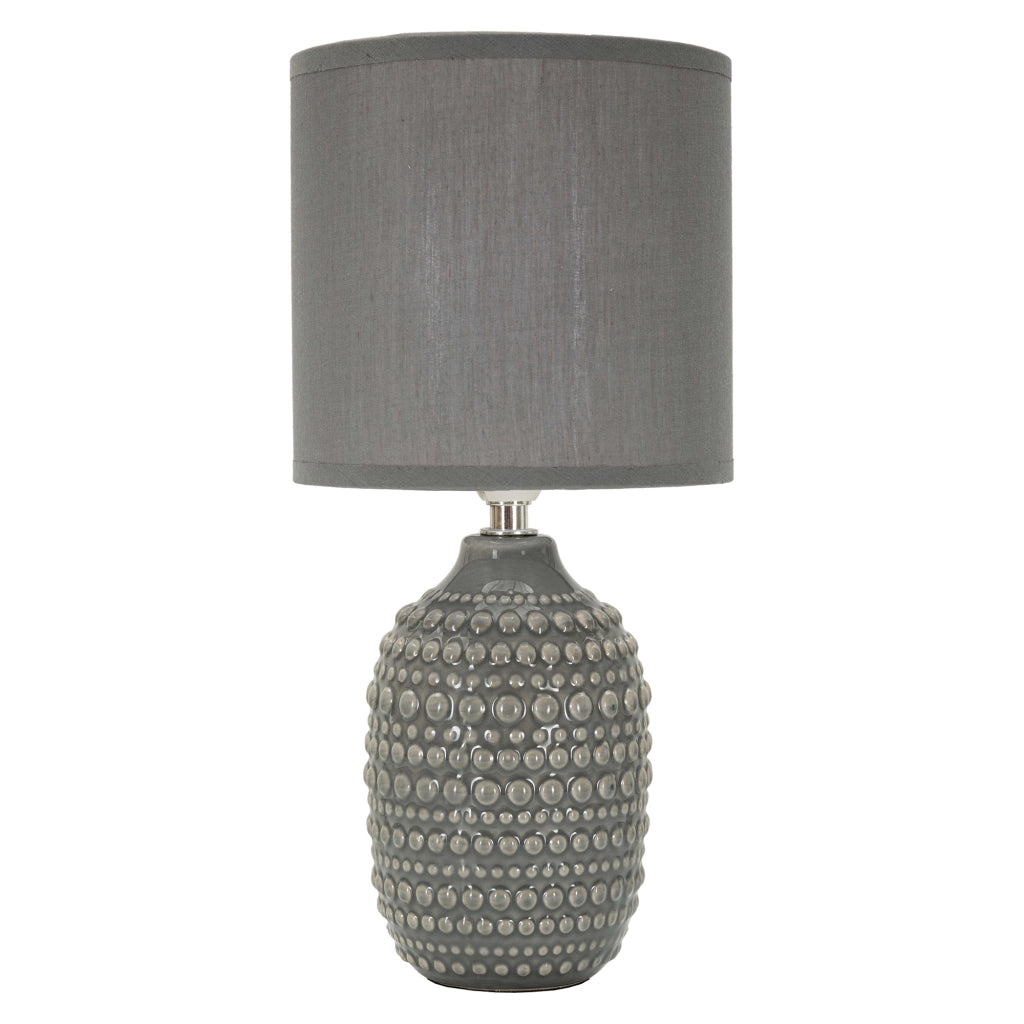 Bethel, Lampada da Tavolo Necessaria 1 Lampadina, Grigio