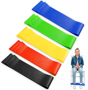 Cinturoni per sedie 5 pezzi - Gomme elastiche flessibili - Materiale TPE - Adatti per bambini - 5 colori - Lunghezza 30 cm - Cinturoni per sedute