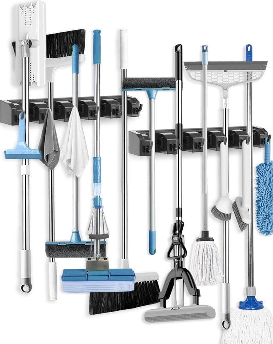 Sistema di appoggio per attrezzi - Sistema di appoggio per attrezzi da giardino - Sistema di appoggio per attrezzi da giardino - Appoggio per attrezzi da giardino - Appoggio per attrezzi - RVS - Giardino