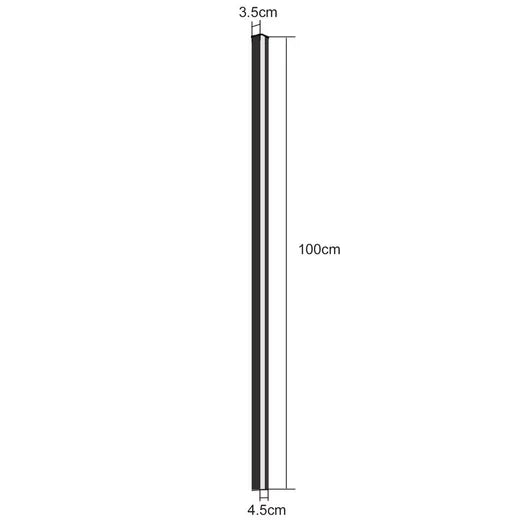 ZMH LED Applique 2ER Indoor Nero 100CM Applique 3000K Corridoio moderno Camera da letto