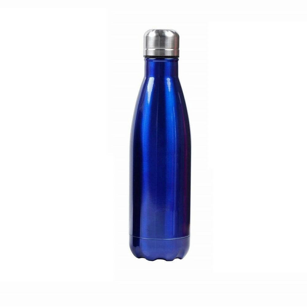 Trade Shop - Portatile Borraccia Bottiglia D'acqua Acciaio Inox Termica Caldo Freddo 500 Ml -