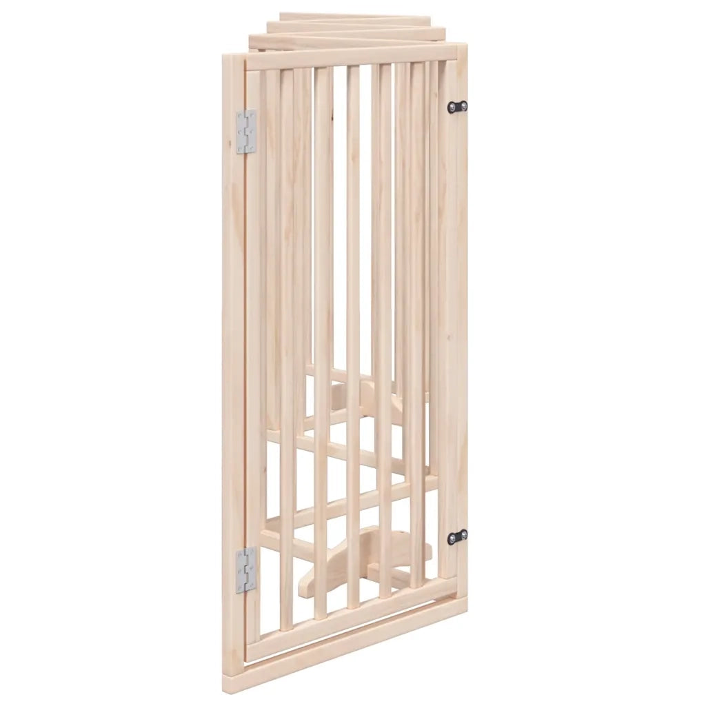 vidaXL Cancello per Cani Pieghevole 6 Pannelli 300 cm Legno di Pioppo