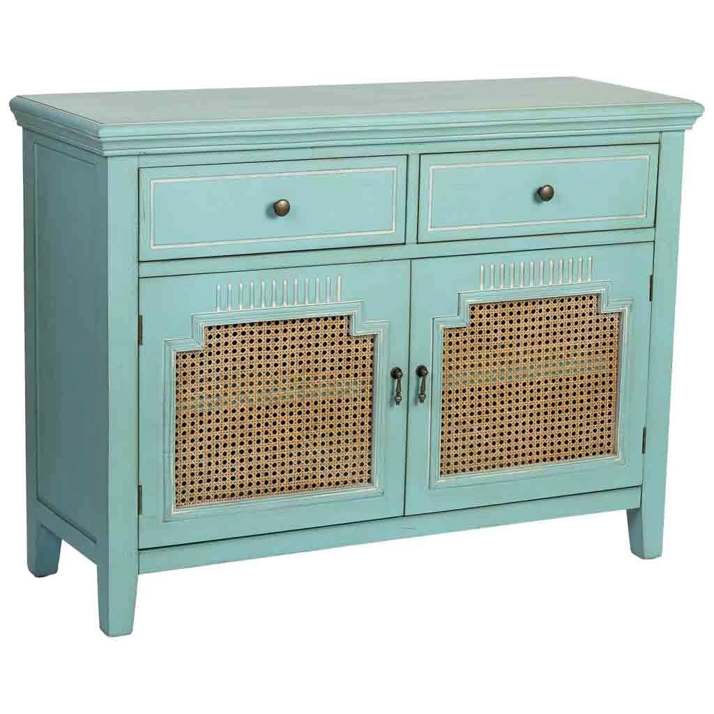 Mobile da ingresso in legno con 2 ante e 2 cassetti 106x38x78,5h cm