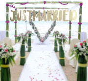 Decorazione di festone per matrimonio, San Valentino, anniversario di nozze (oro)