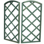 Trade Shop - Pannello Traliccio Recinzione In Legno Verde 60x30 Cm Rampicanti Giardino 219842 -