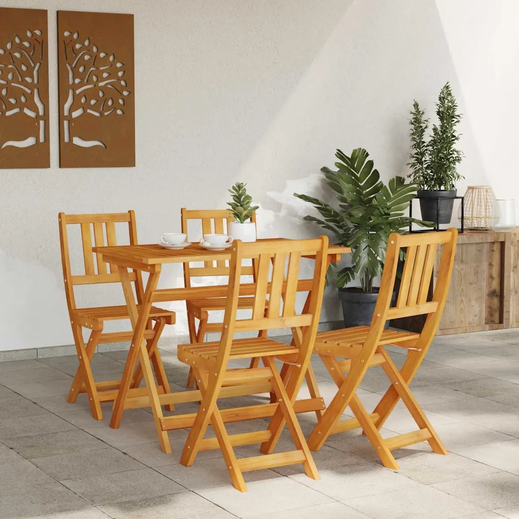 Sedia da Giardino 4 pcs Olio Naturale 40 x 42 x 85 cm 3324840