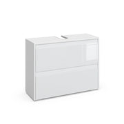 Vicco Mobile sottolavabo per bagno Bianco/bianco lucido 80.1 x 62 cm con 2 cassetti