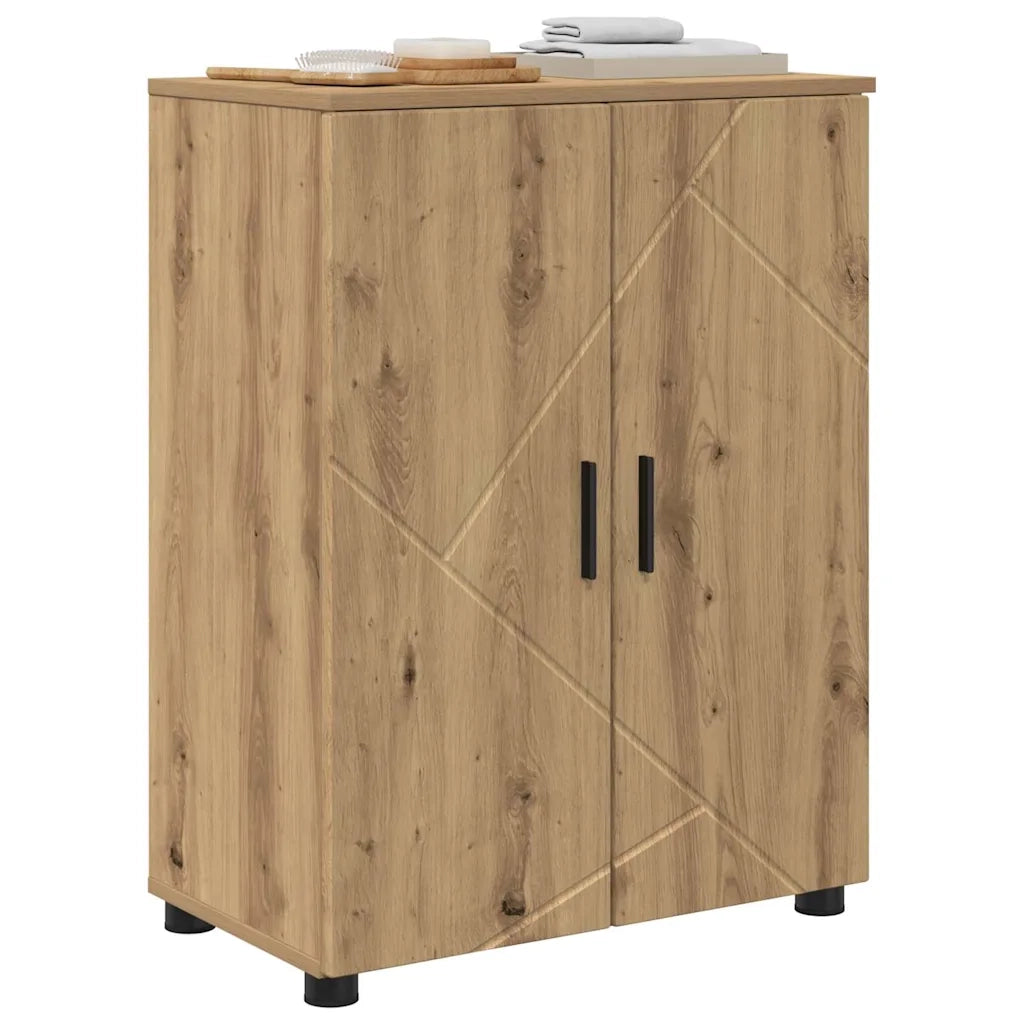 Mobile da Bagno con porta Rovere artigianale 60 x 35 x 80 cm 883313