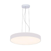 Trade Shop - Lampadario Cerchio 40 Cm Led 43 W Lampada Up Down Sospensione 2 Temperature Luce - Bianco