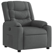 Poltrona | Sedia Relax Reclinabile in Tessuto Grigio Scuro