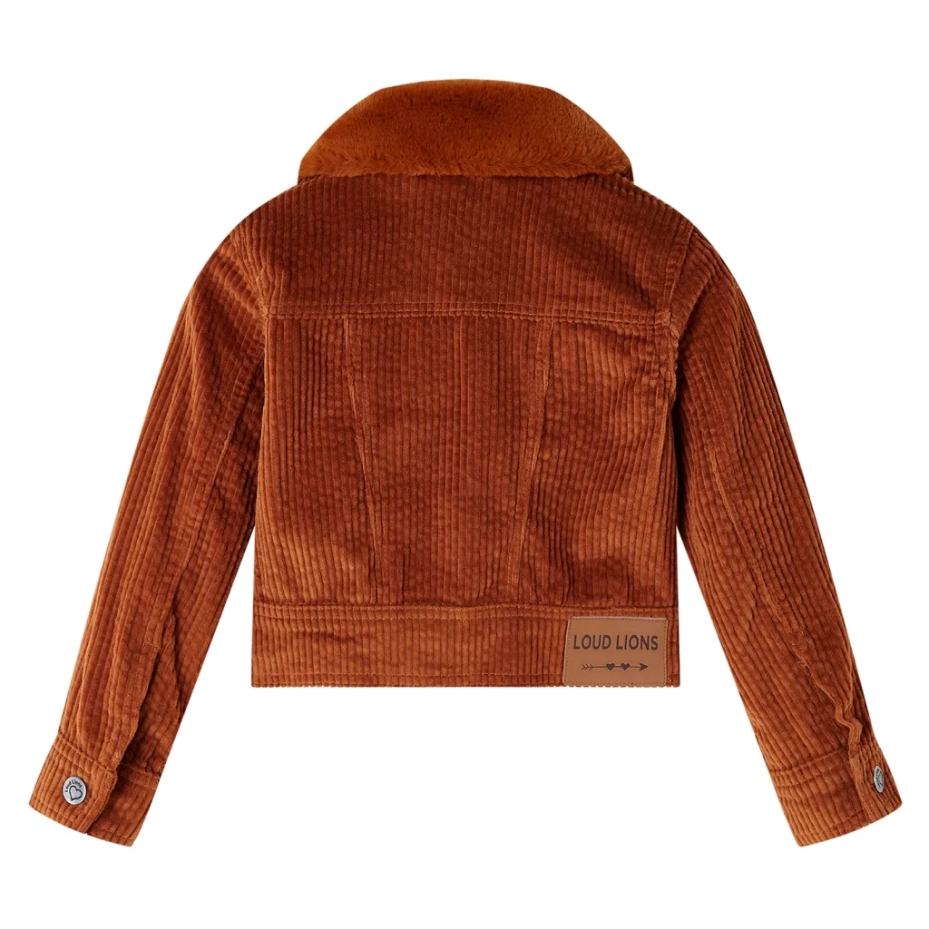 Giacca per Bambini in Velluto a Coste Cognac 104 CFW2923399