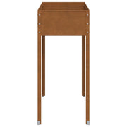 Fioriera | Cassetta per fiori | Vaso da Giardino 100,5x40,5x90 cm in Acciaio Corten