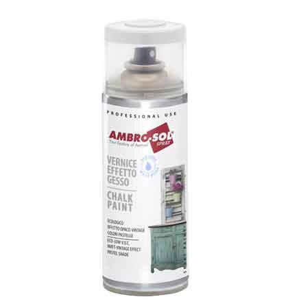 BOMBOLETTA SPRAY EFFETTO GESSO AMBROSOL 400 ml Azzurro acquamarina - 6 pezzi- AMBROSOL