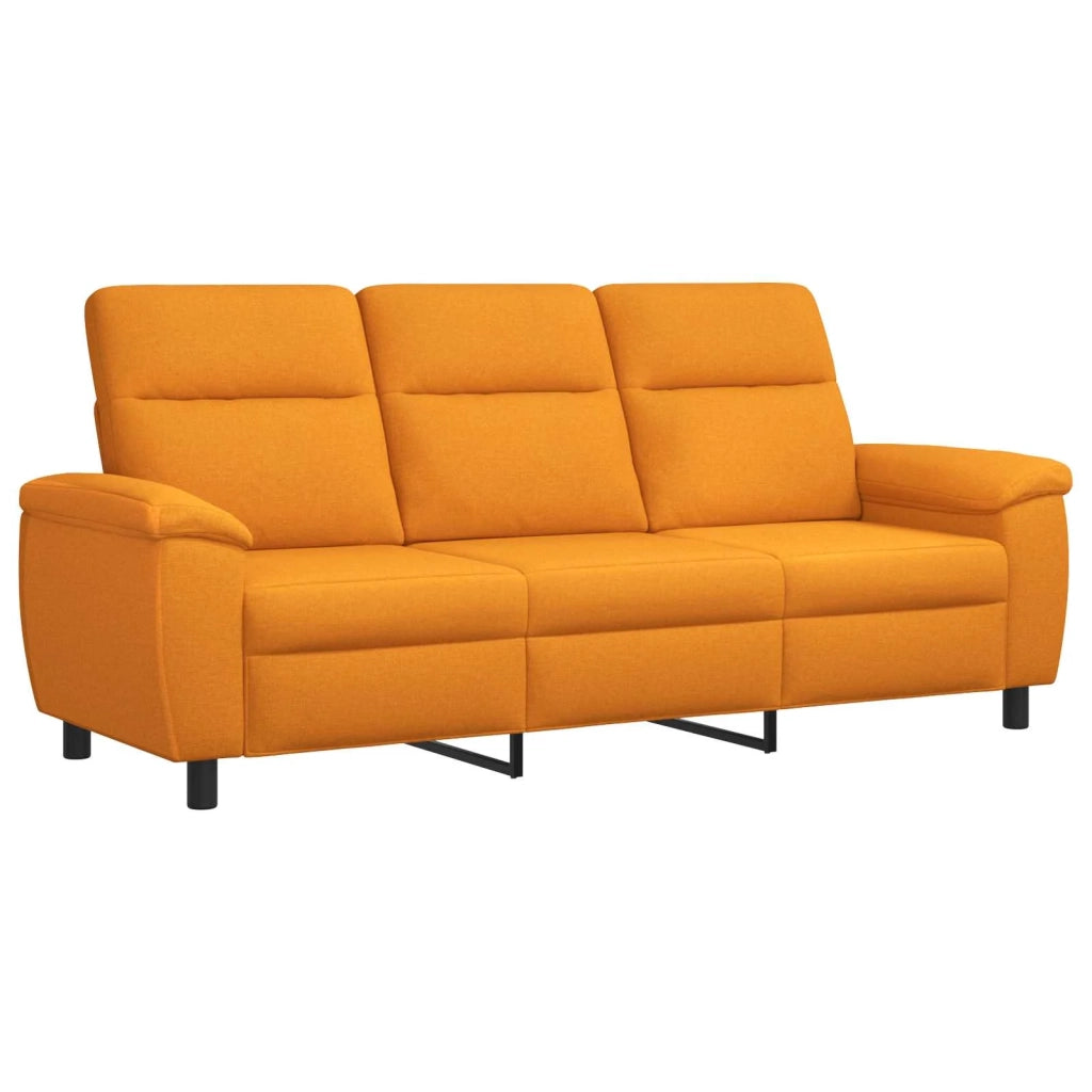 Divano Giallo Scuro 214 x 90 x 95 cm Tessuto 42040973