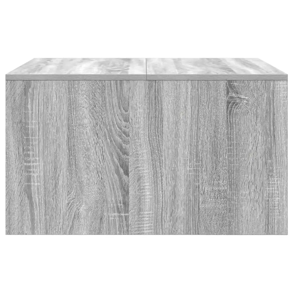 Tavolino da Salotto con Cassetti-Tavolino da soggiorno-Tavolo Grigio Sonoma 70,5x70x40 cm