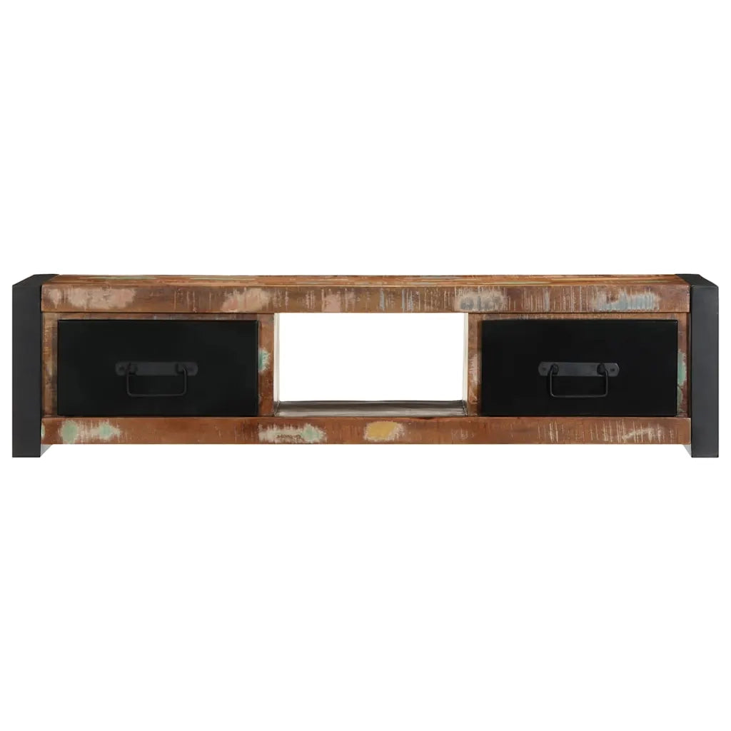 Mobile Porta TV 100x30x25 cm in Legno Massello di Recupero
